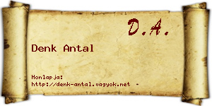 Denk Antal névjegykártya